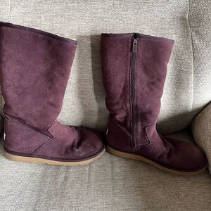 UGG Women's Purple Suede Winter Boots